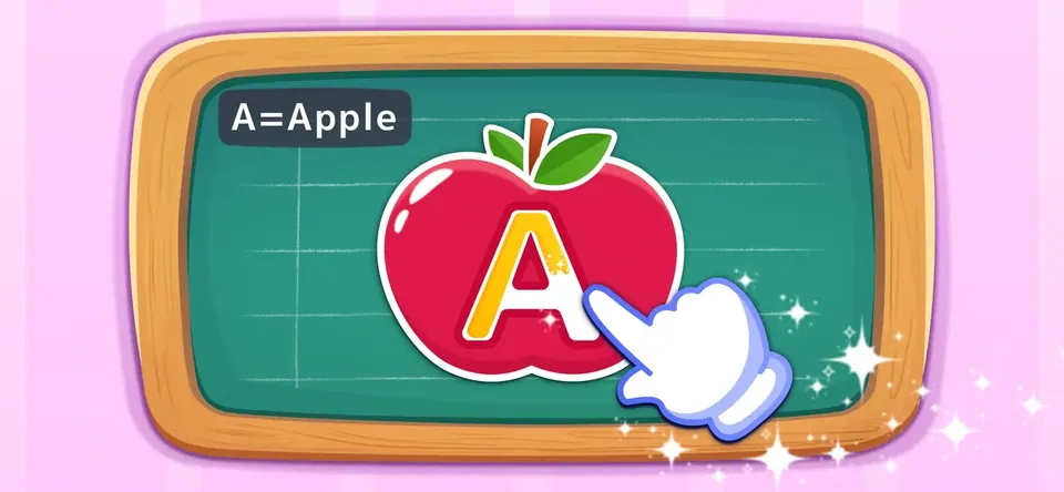 ABC for Kids: Phonics, Tracing: trace letters with a finger along guided paths